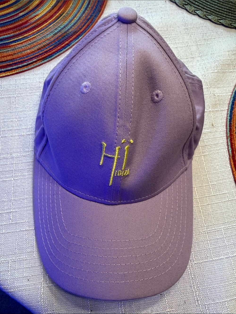 Embroidered Purple Baseball Cap